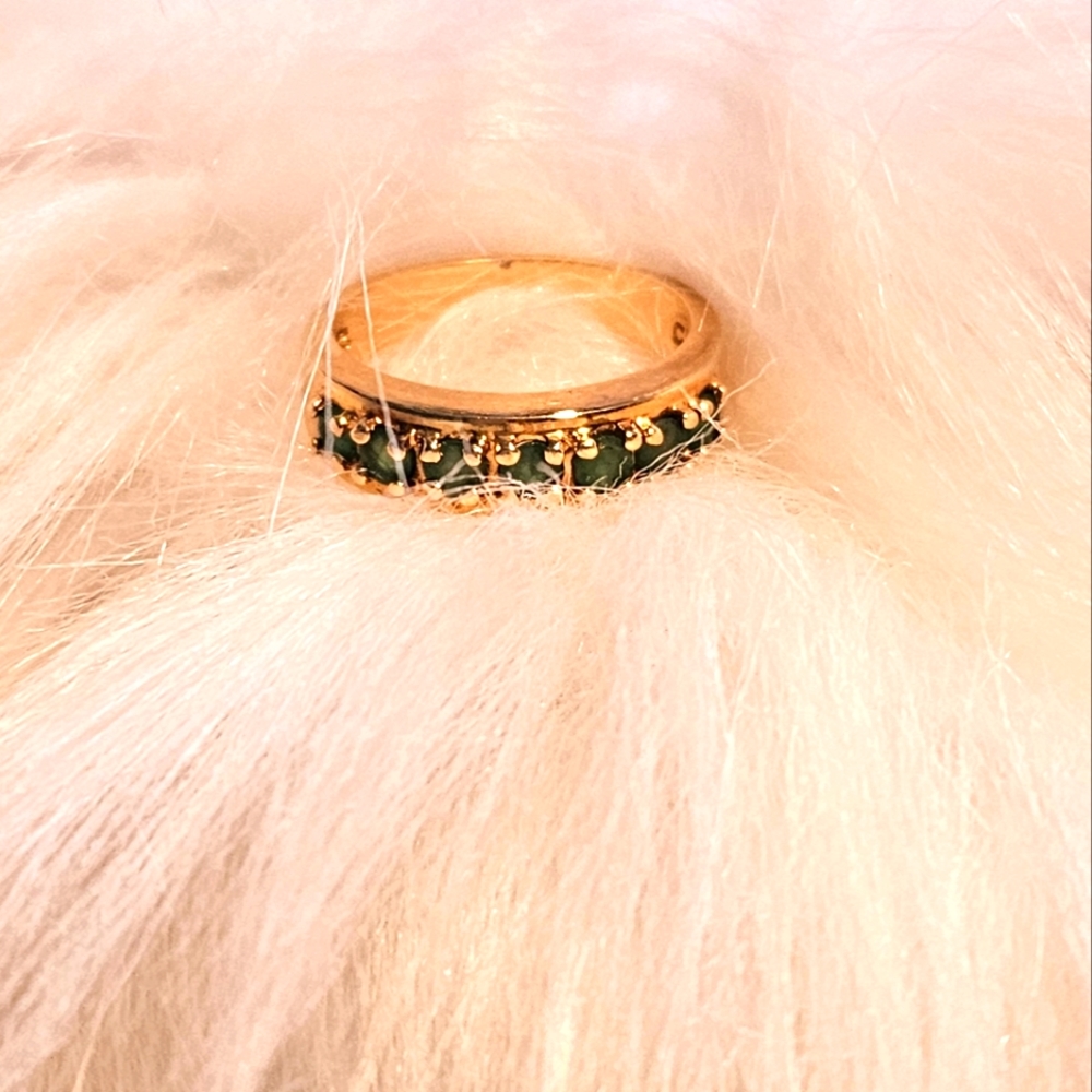 Vintage .7 Tcw Peridot Technibond Size 7 Ring